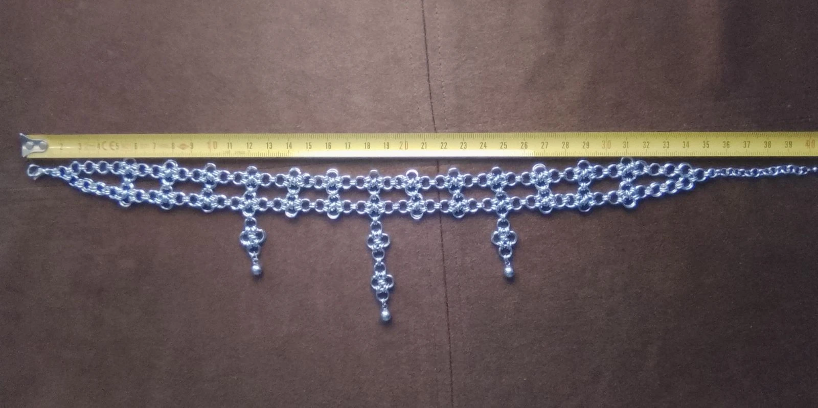 Choker halsband decolleté Japanse chainmail Gothische stijl – photo 5